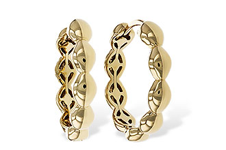 B275-33175: GOLD EARRINGS (18MM)