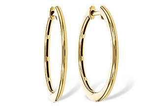 B275-34929: GOLD EARRINGS (24MM)