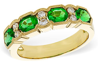 B275-34975: LDS WED RG 1.20 EMERALD 1.38 TGW (5x4MM EMER)