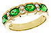 B275-34975: LDS WED RG 1.20 EMERALD 1.38 TGW (5x4MM EMER)