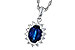 B275-34993: NECKLACE .85 SAPPHIRE 1.07 TGW (7x5MM SAPP)