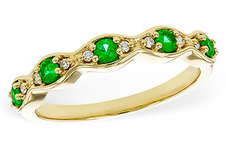 B275-35829: LDS WED RG .21 TW EMERALD .27 TGW