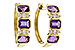 B275-35848: EARRING 1.05 TW AMETHYST 1.16 TGW