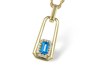 B275-35875: NECKLACE .33 BLUE TOPAZ .40 TGW (5x3MM BT)