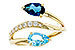 B276-18575: LDS RG 3.56 TW BLUE TOPAZ 3.70 TGW (8x5MM BT)