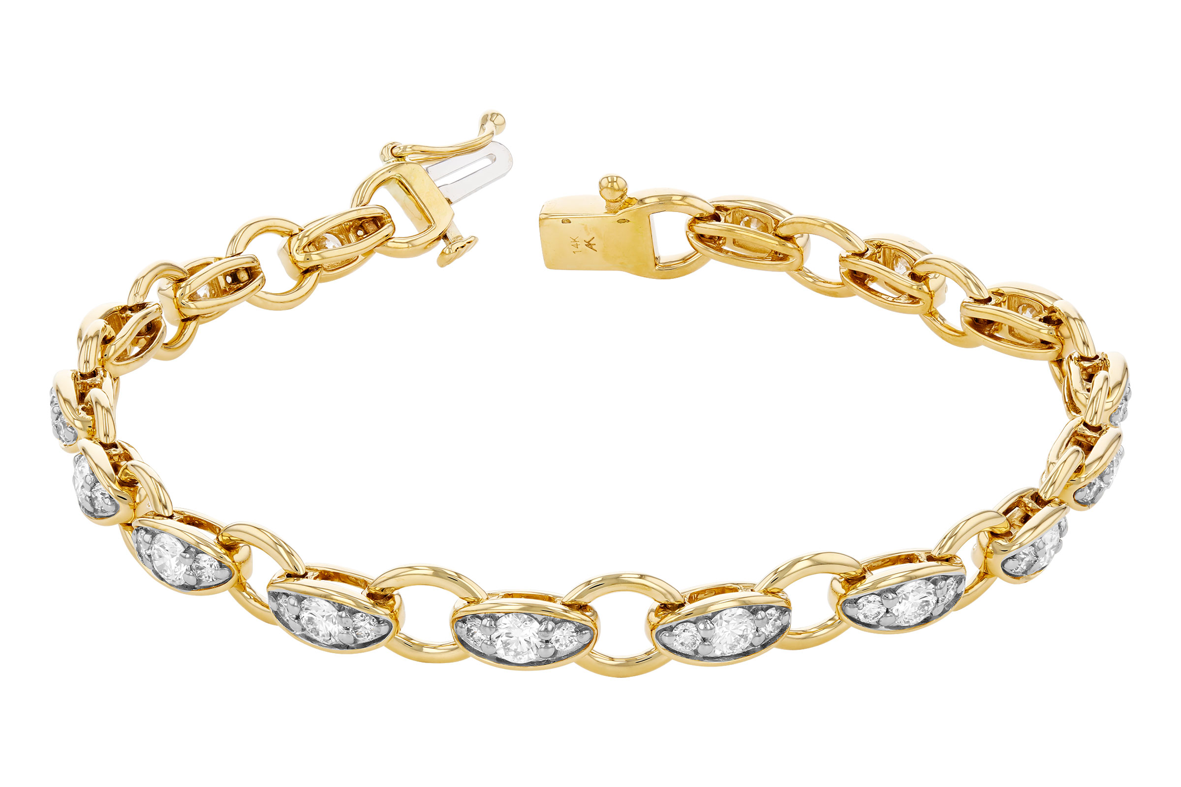 B276-19529: BRACELET 2.20 TW (7")