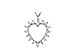 C007-12257: HEART PENDANT .23 TW
