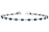 C188-96757: BRACELET 3.00 BLUE DIA 4.05 TW