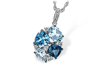 C189-83093: NECK 2.60 BLUE TOPAZ 2.70 TGW