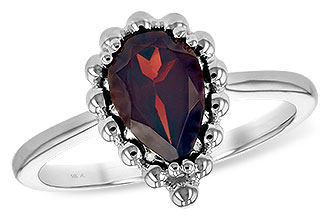 C189-85893: LDS GARNET RING 1.38 CT