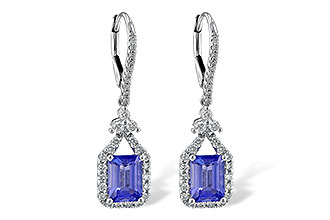 C190-73138: EARR 1.60 TW TANZANITE 2.08 TGW