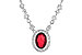 C190-79466: NECK .70 RUBY .94 TGW (17")