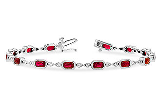 C273-48620: BRACELET 4.50 RUBY 4.82 TGW