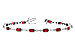 C273-48620: BRACELET 4.50 RUBY 4.82 TGW