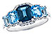 C274-39529: LDS RG 2.15 TW BLUE TOPAZ 2.30 TGW