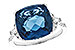 C274-40438: LDS RG 9.00 LONDON BLUE TOPAZ 9.25 TGW (12MM LBT)