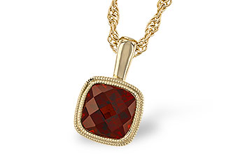 C274-42266: NECKLACE 1.22 CT GARNET