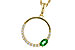 C275-30384: NECKLACE .19 EMERALD .34 TGW