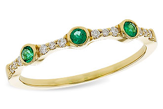C275-30402: LDS WED RG .11 EMERALD .20 TGW