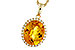 C275-30420: NECKLACE 3.85 CITRINE 4.07 TGW (12x10MM OV)