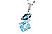 C275-31275: NECKLACE 2.37 TW BLUE TOPAZ 2.40 TGW