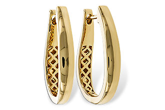 C275-33166: GOLD EARRINGS (22MM)