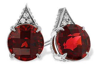 C275-34020: EARR 2.08 TW GARNET 2.10 TGW (6MM RD)