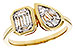 C275-34975: LDS DIA RG .17 TW BAGUETTE .25 TW
