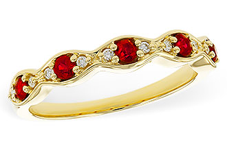 C275-35838: LDS WED RG .28 RUBY .34 TGW