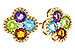 C275-35857: EARRINGS 1.88 SEMI-PREC (AMY,BT,CIT,PER) 1.93 TGW