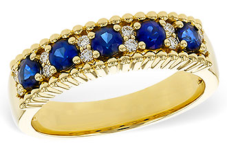 C275-35884: LDS WED RG .64 TW SAPPHIRE .76 TGW