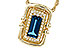 C276-18584: NECK .84 LONDON BLUE TOPAZ .96 TGW (8x4MM LBT)
