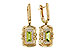C276-18593: EARRINGS .71 TW PERIDOT .88 TGW (6x3MM PER)