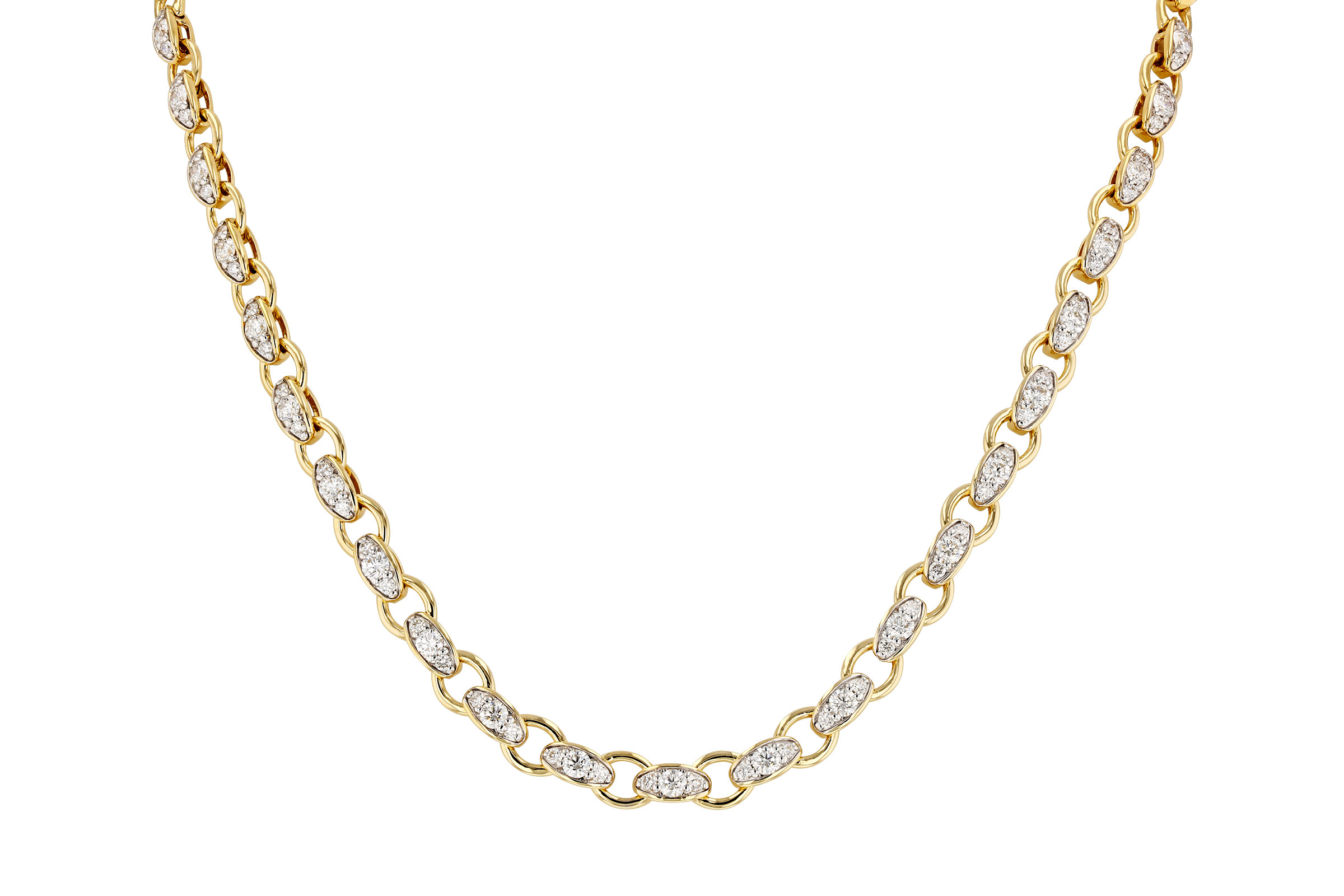 C276-20375: NECKLACE 3.18 TW (17.25")