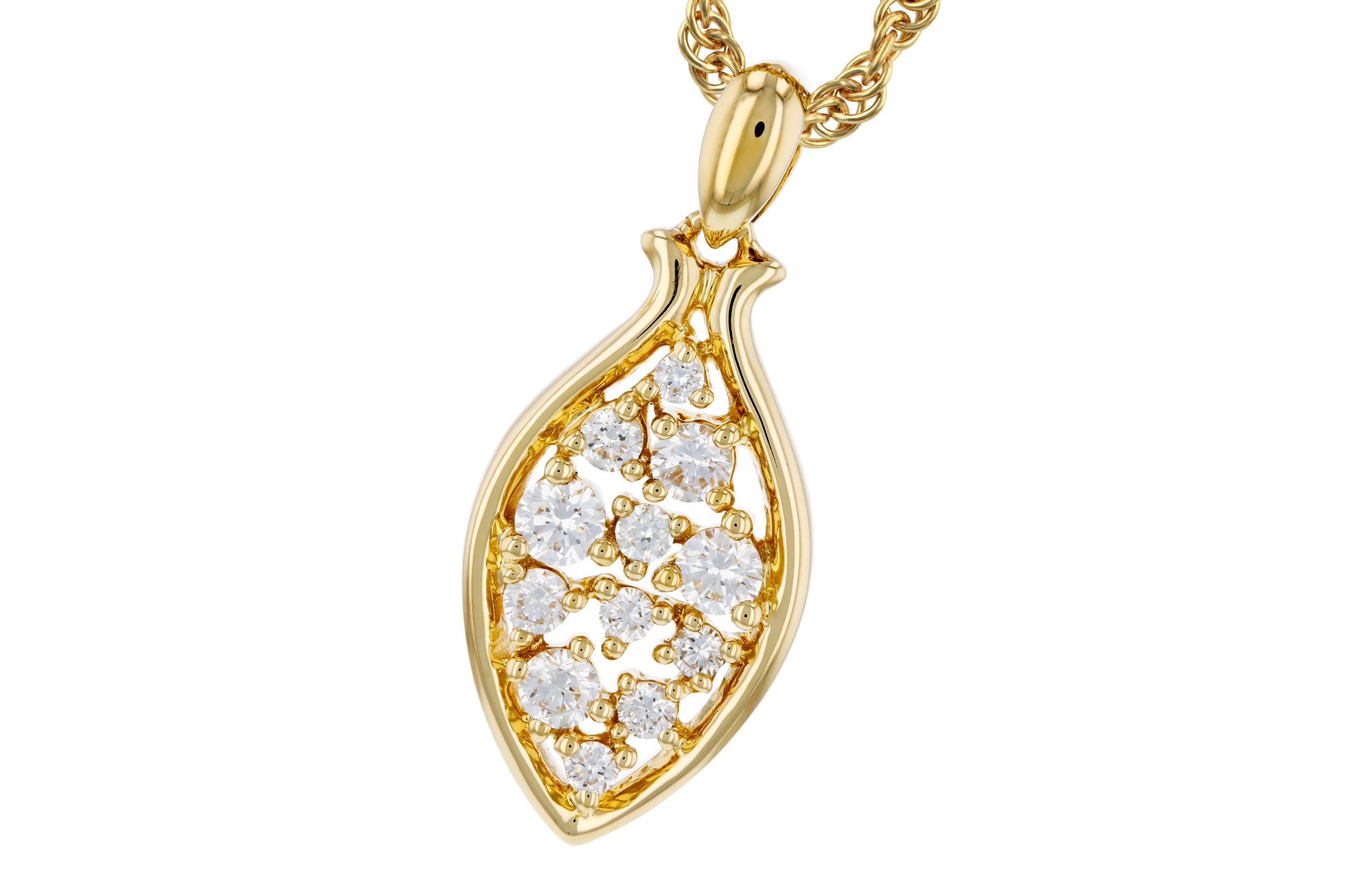 C276-20393: NECKLACE .26 TW