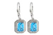 D188-03093: EARR 2.20 BLUE TOPAZ 2.36 TGW