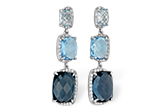 D188-97684: EARR 12.37 BLUE TOPAZ 12.66 TGW