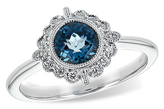 D189-83120: LDS RG .93 BLUE TOPAZ 1.05 TGW