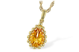 D189-85884: NECKLACE 1.06 CT CITRINE