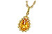 D189-85884: NECKLACE 1.06 CT CITRINE