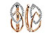 D189-89529: EARRING .25 TW (ROSE & WG)