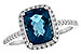 D189-90438: LDS RG 2.42 LONDON BLUE TOPAZ 2.62 TGW