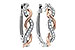 D190-75847: EARRINGS .15 TW (ROSE & WG)