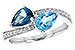 D190-79502: LDS RG 1.52 BLUE TOPAZ 1.66 TGW