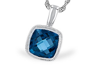 D274-41275: NECKLACE 1.10 CT LONDON BLUE TOPAZ