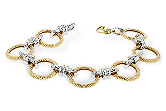 D274-44020: PLAIN GOLD BRACELET (7.25")