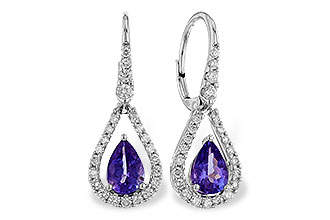 D275-28584: EARR 1.48 TW TANZANITE 1.98 TGW (7x5 PEAR)