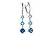 D275-28611: EARRINGS 2.41 TW BLUE TOPAZ 2.45 TGW