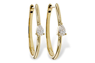 D275-29493: EARRINGS .45 TW PEAR DIAMONDS