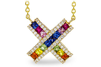 D275-30384: NECK .84 MULTI-COLOR SAPP 1.11 TGW (18")